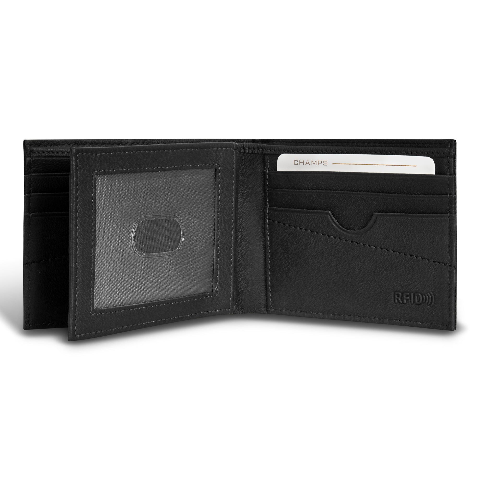 Camo / Leather Center Wing Wallet 