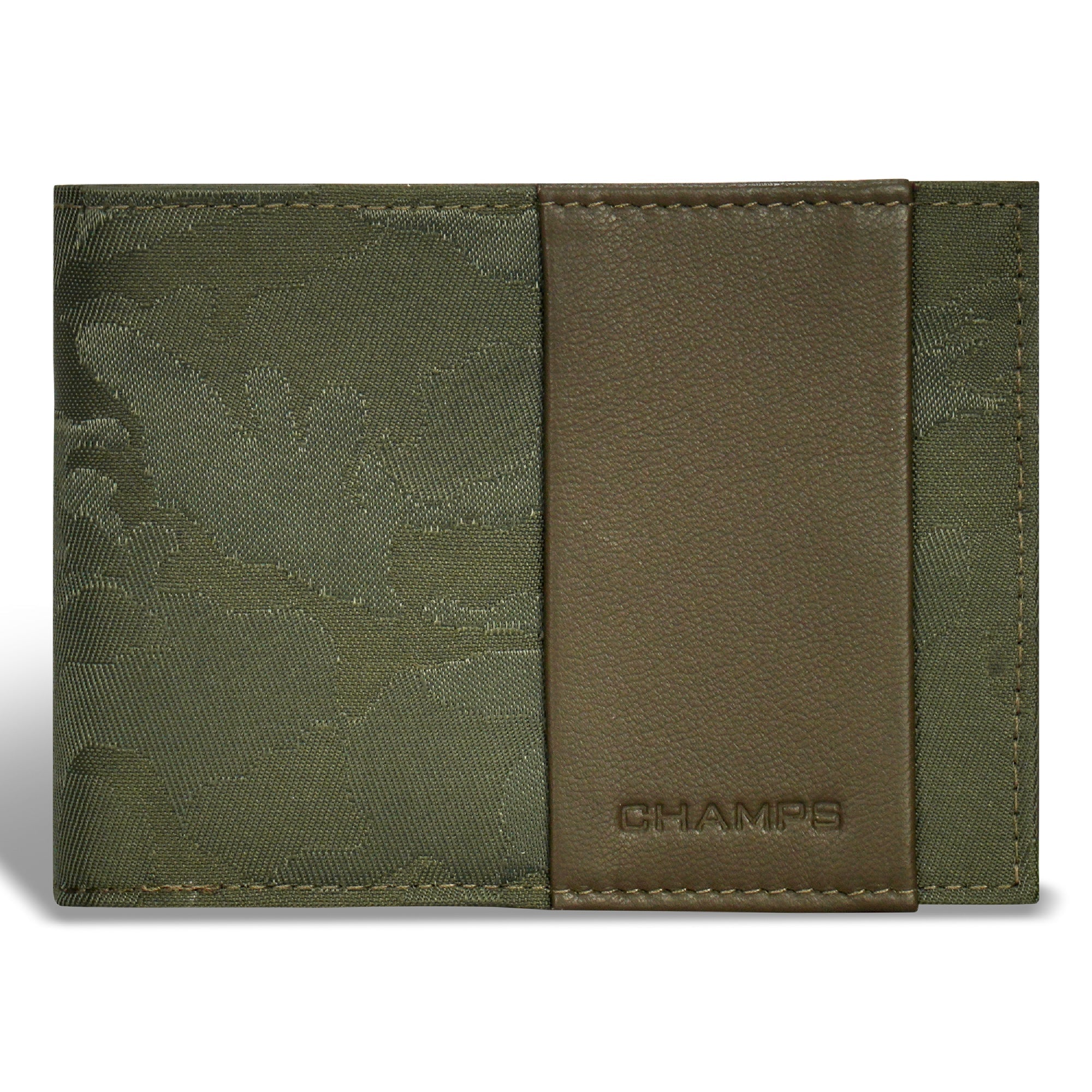 Camo / Leather Center Wing Wallet 