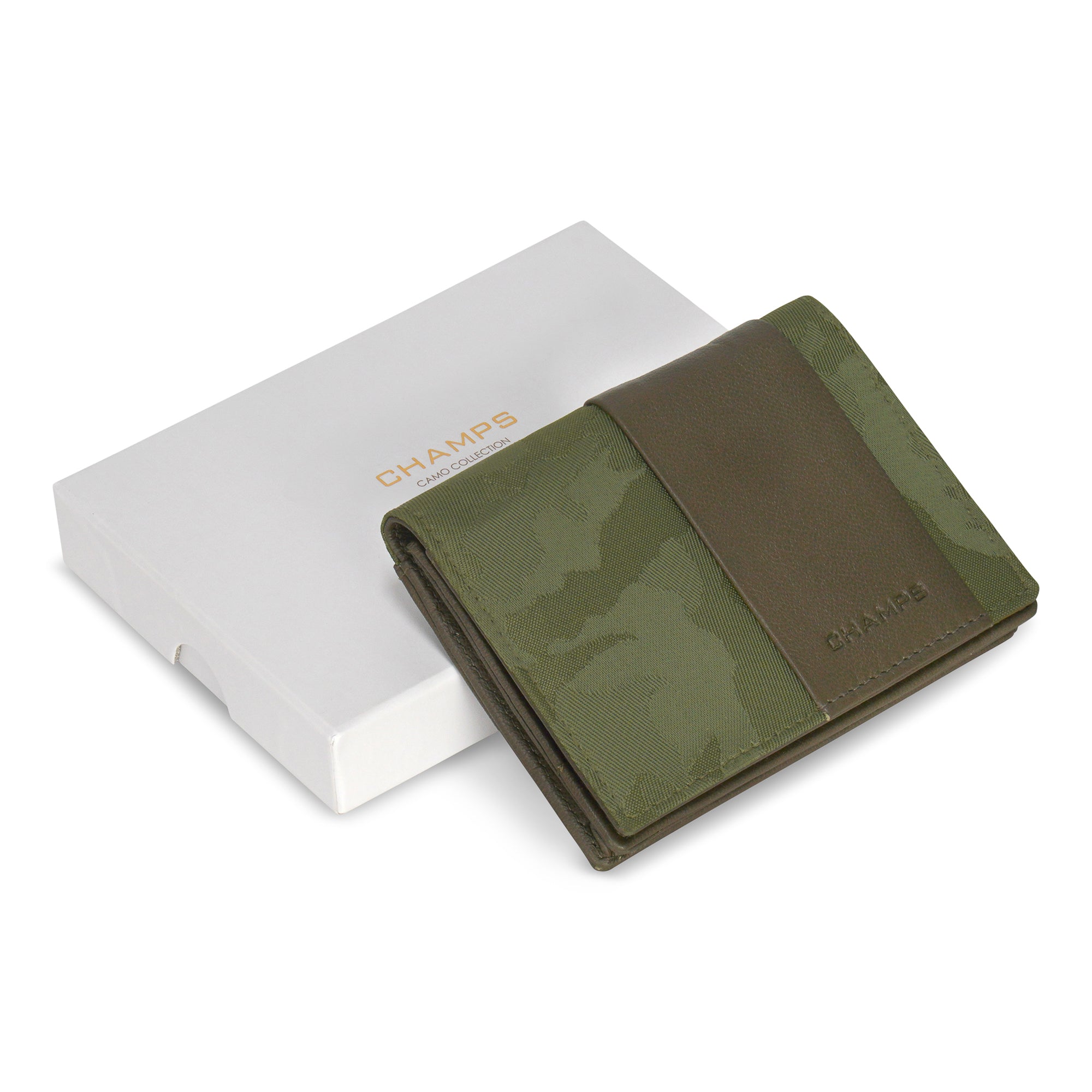 Camo / Leather Cardholder 