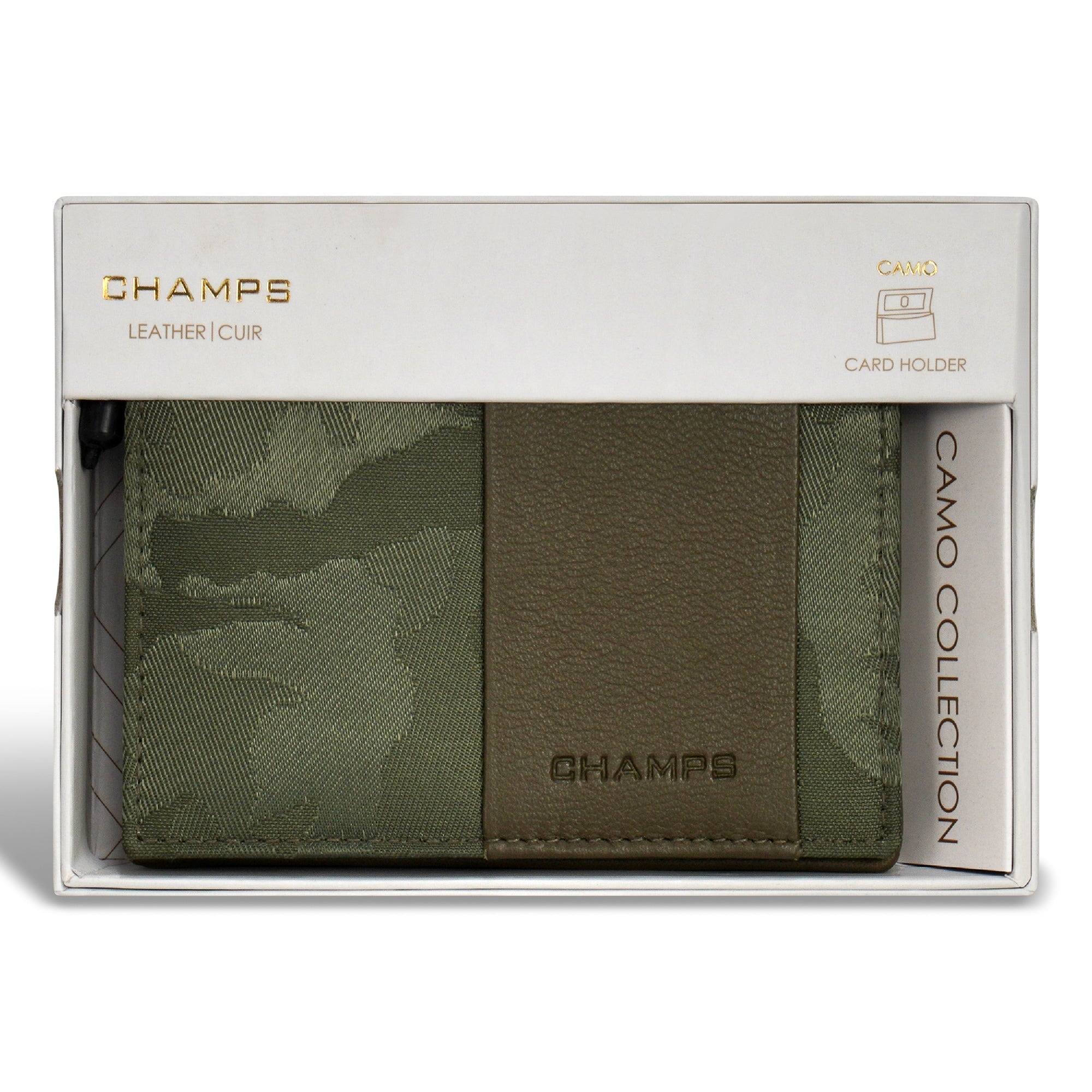 Camo / Leather Cardholder 