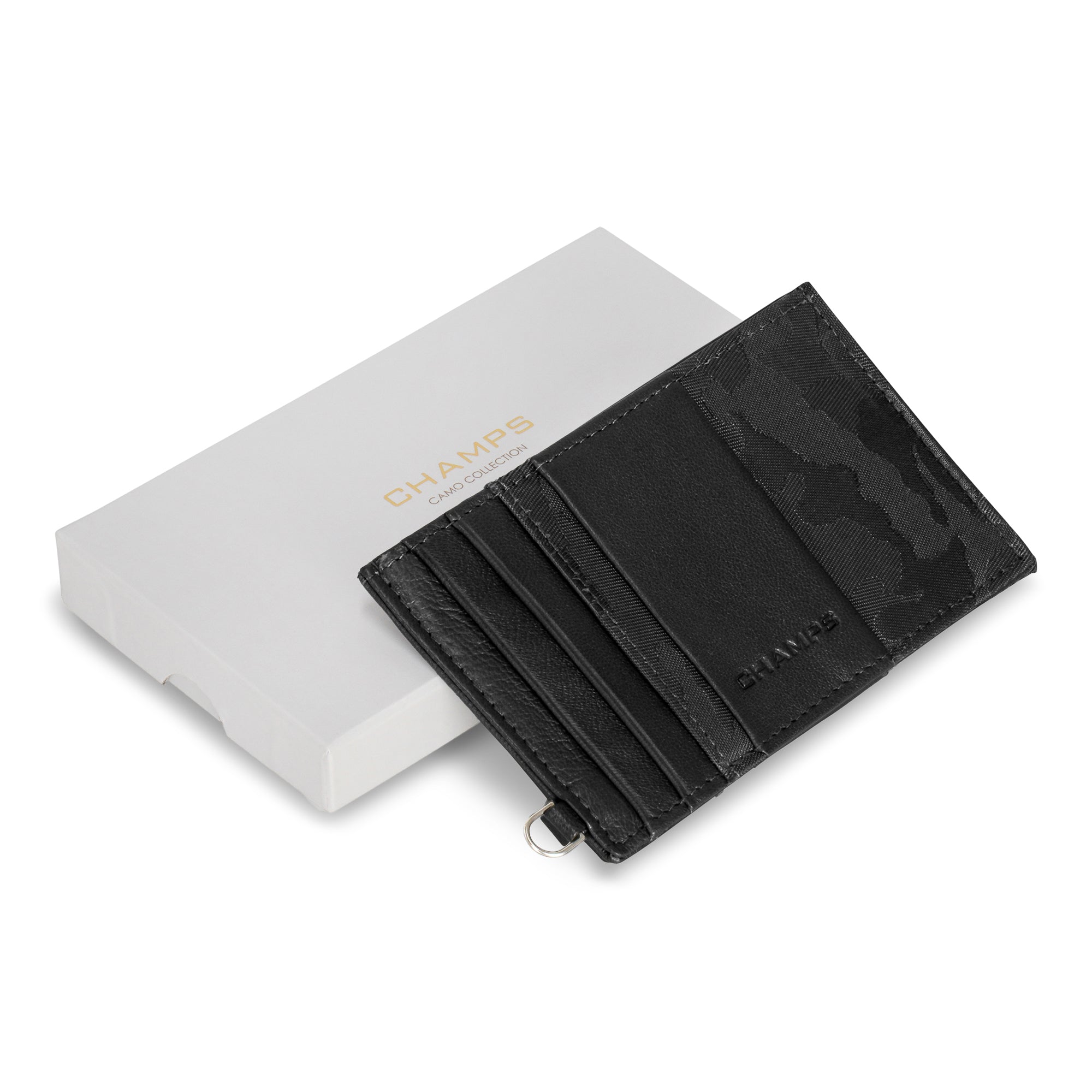 Camo / Leather Slim Cardholder 