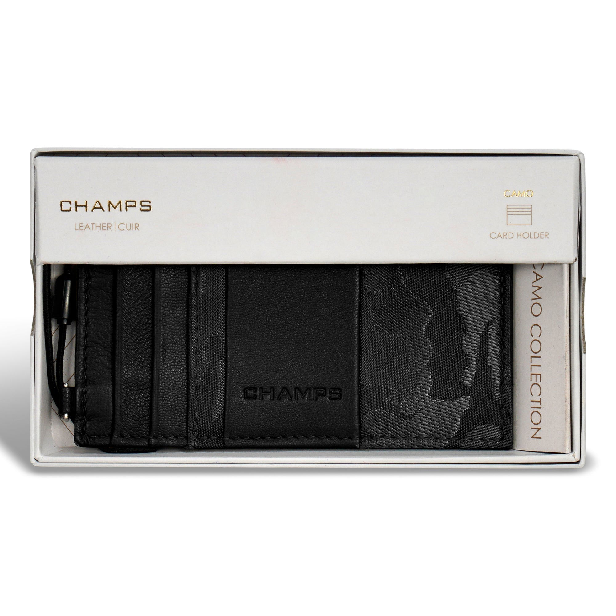 Camo / Leather Slim Cardholder 