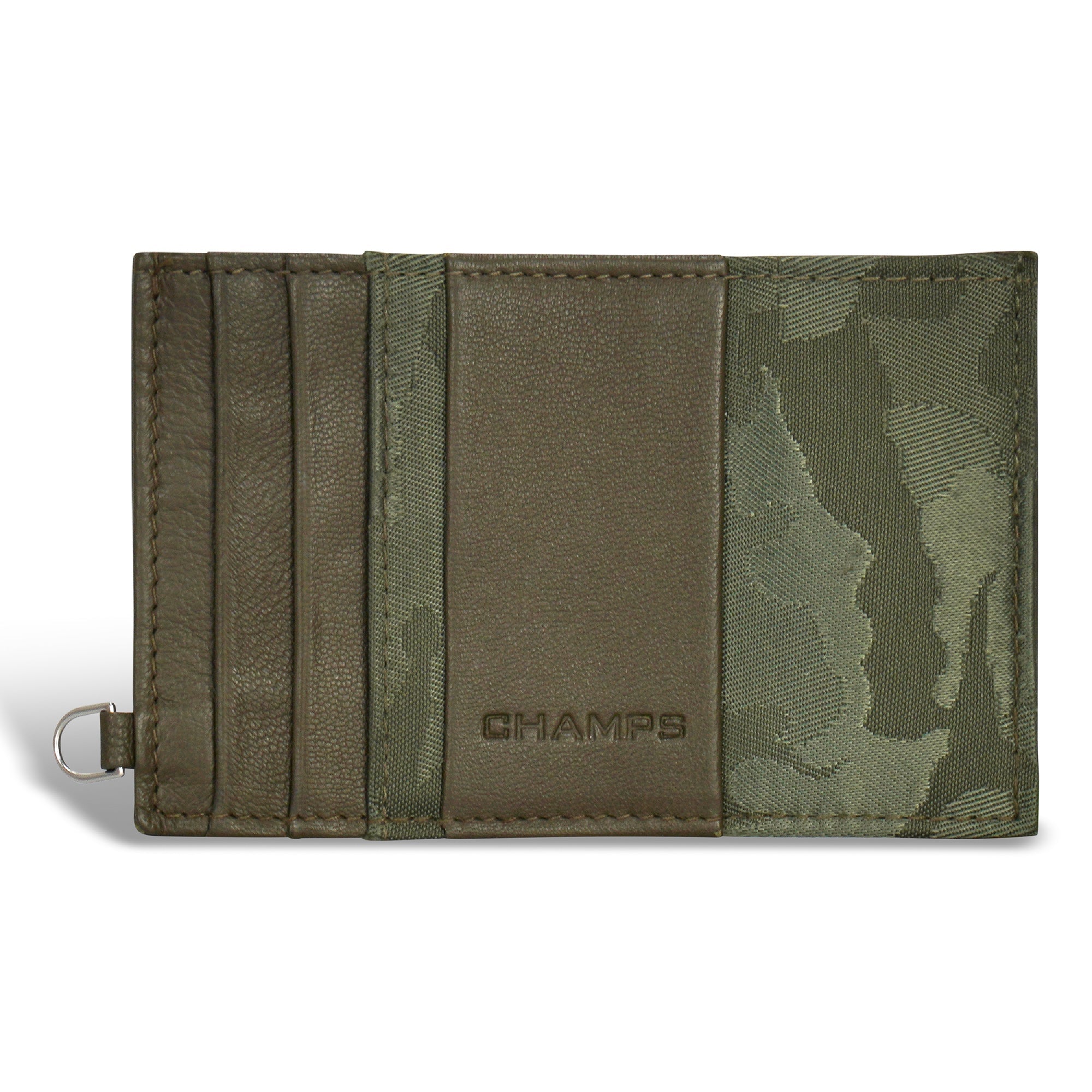 Camo / Leather Slim Cardholder 