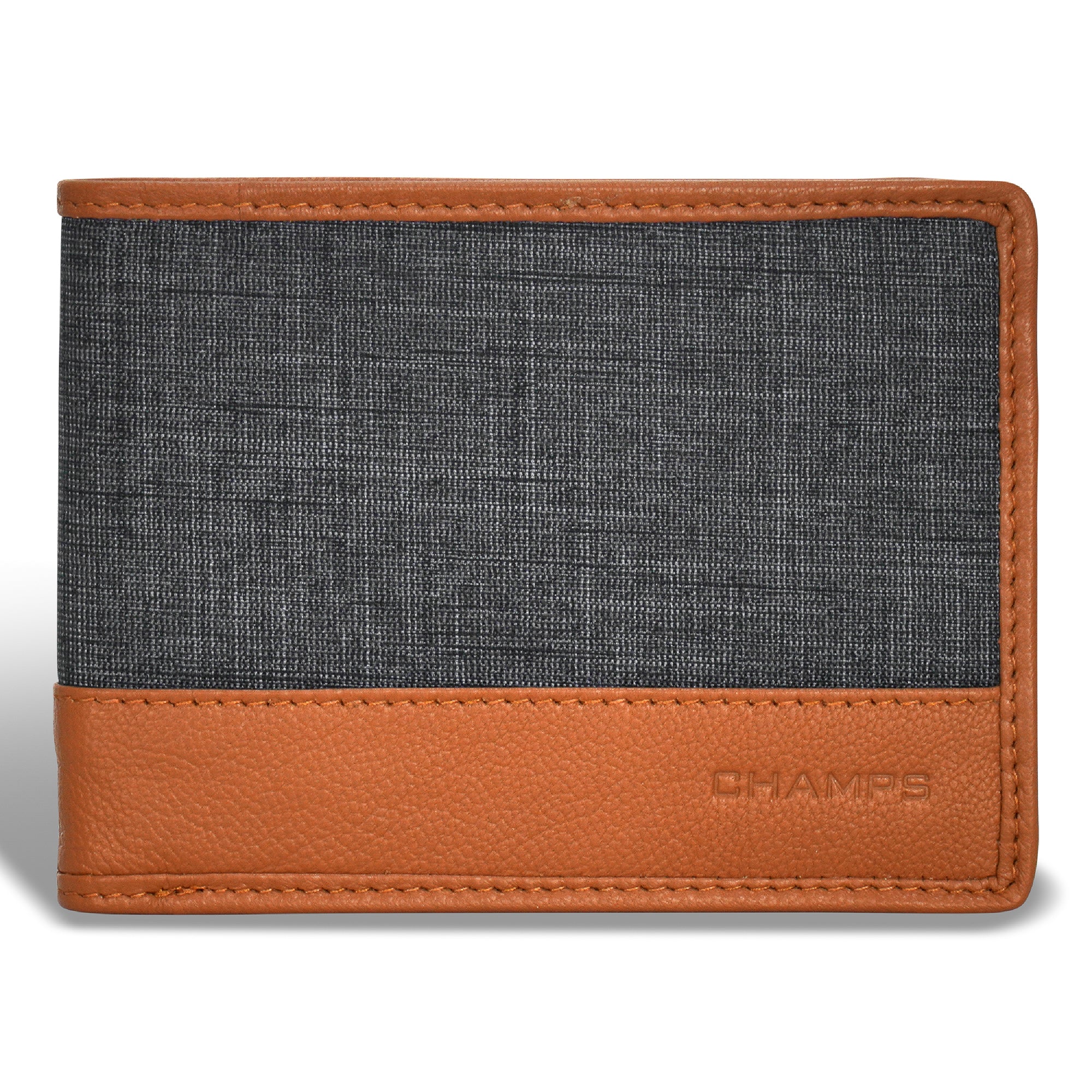 Denim / Leather Bi-Fold Wallet 