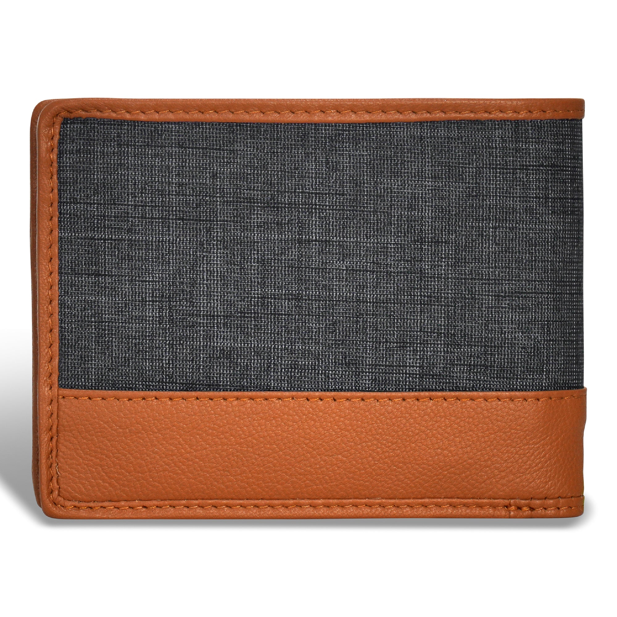 Denim / Leather Bi-Fold Wallet 