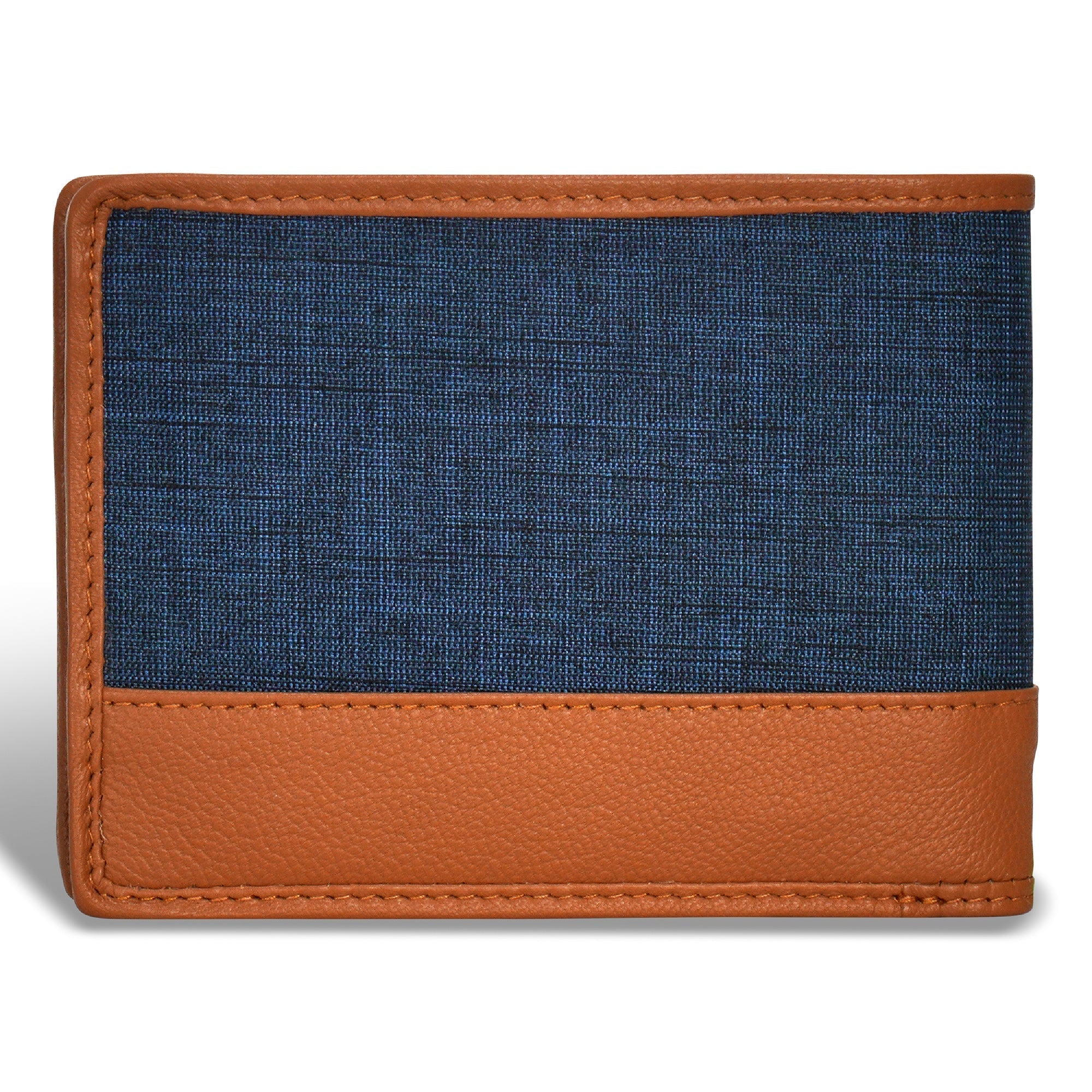 Denim / Leather Bi-Fold Wallet 