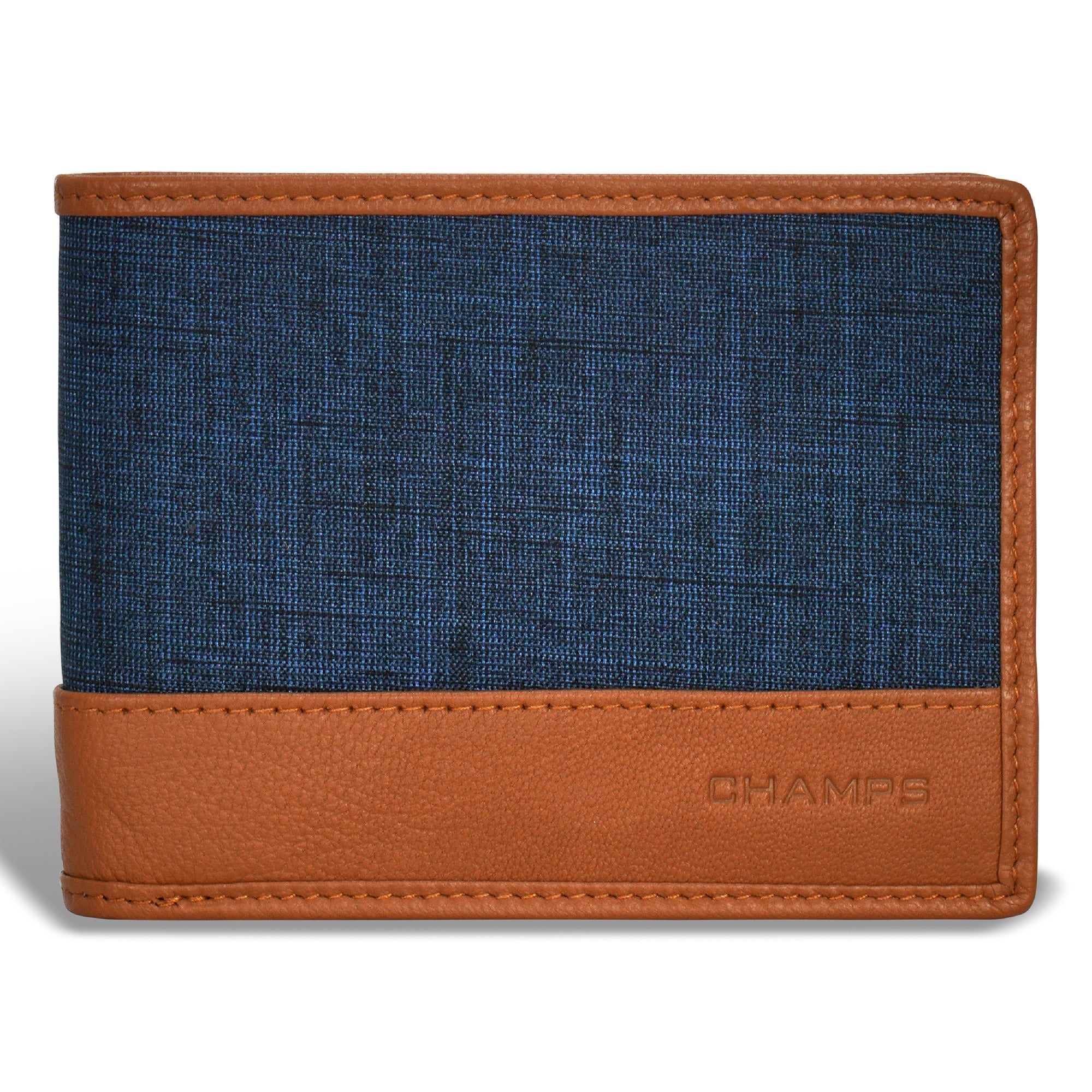 Denim / Leather Top Wing Wallet 
