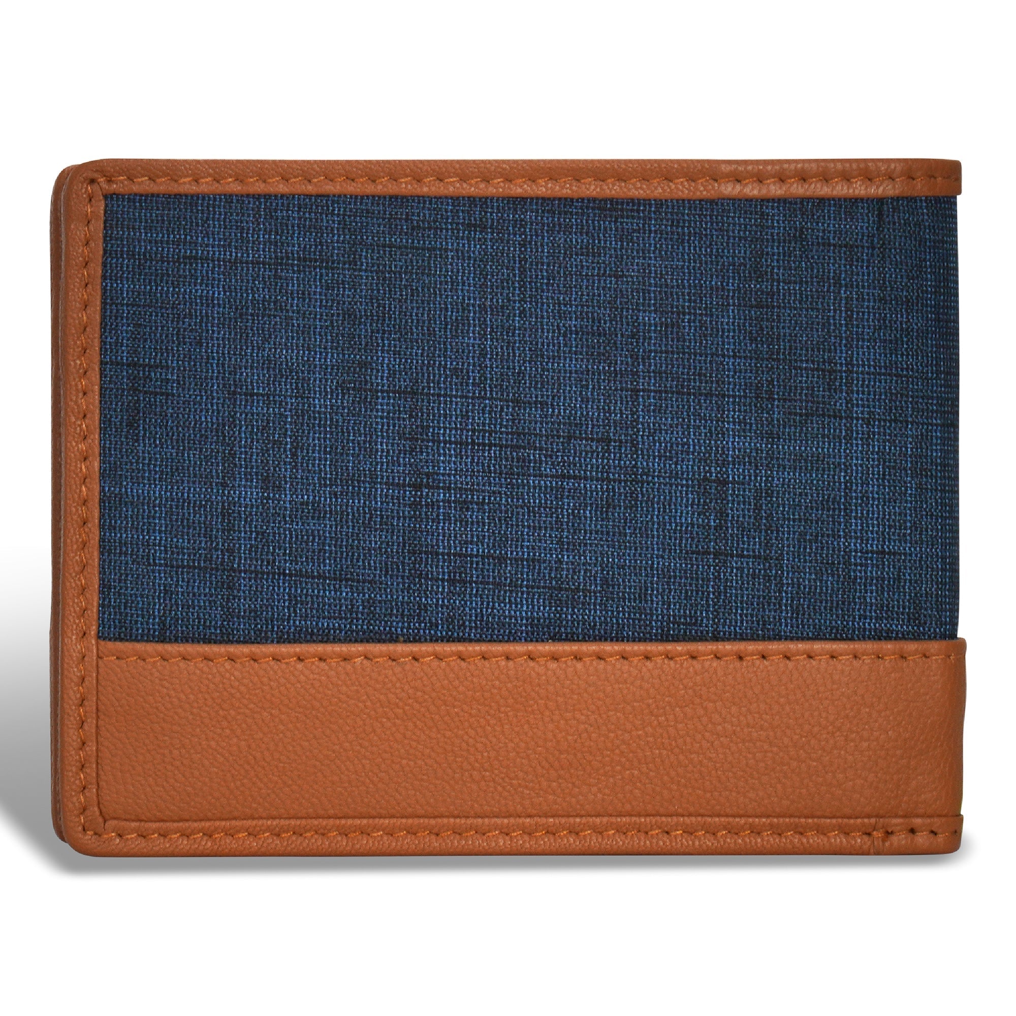 Denim / Leather Top Wing Wallet 