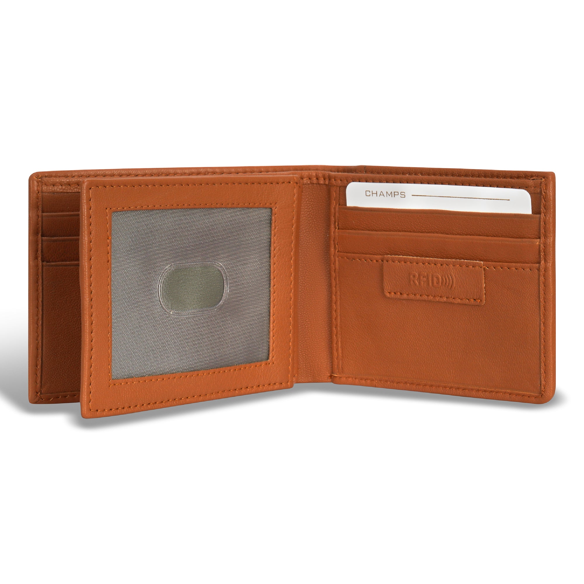 Denim / Leather Zip Around Wallet 