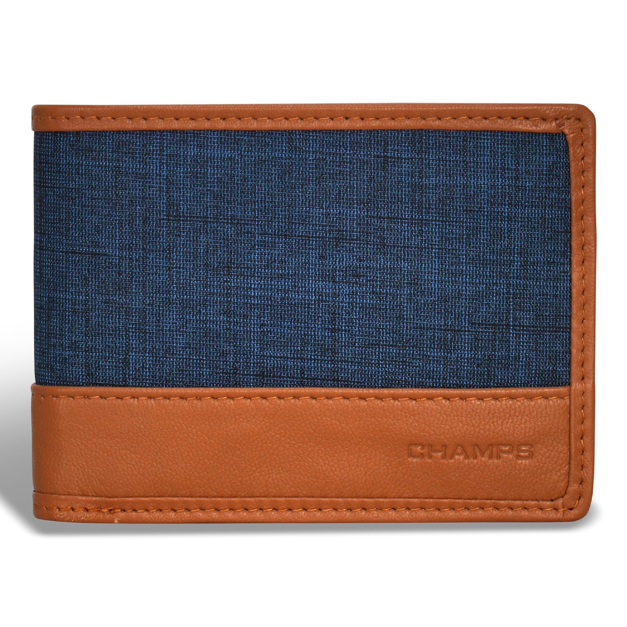 Denim / Leather Center Wing Wallet 