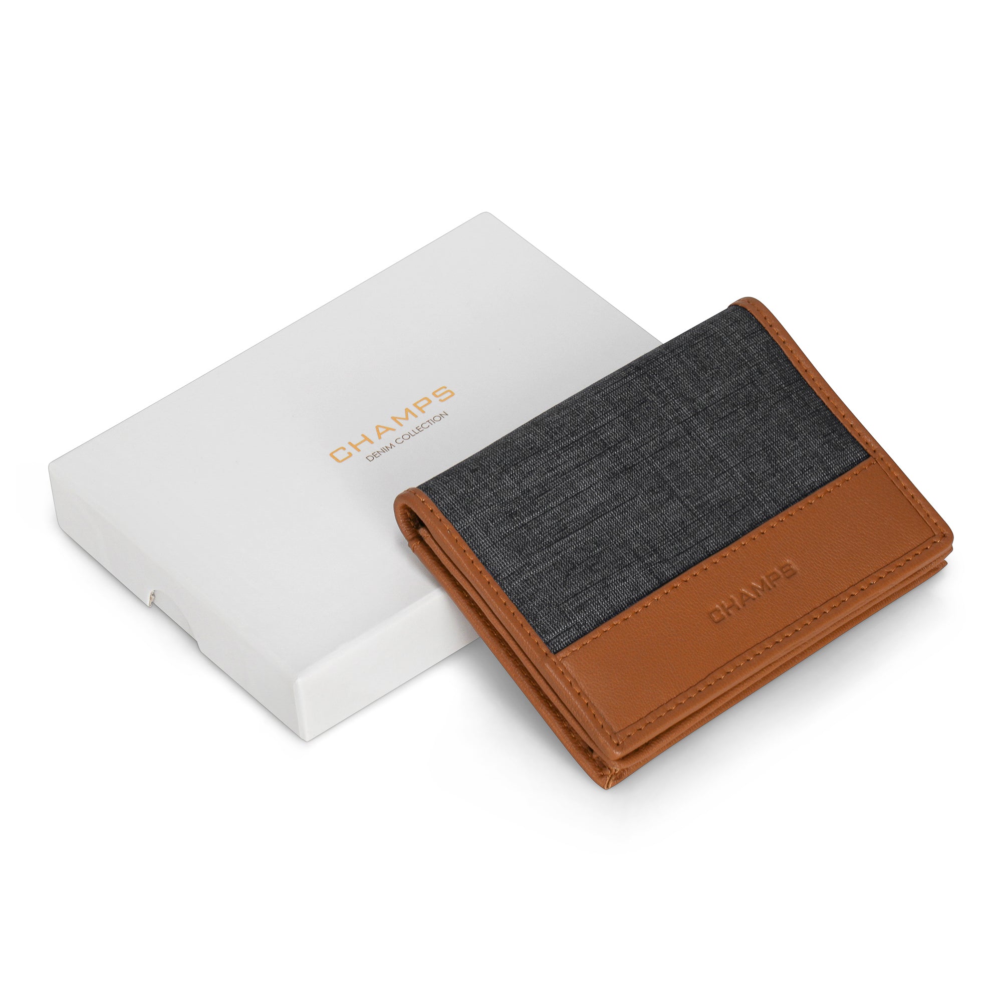 Denim / Leather Cardholder 