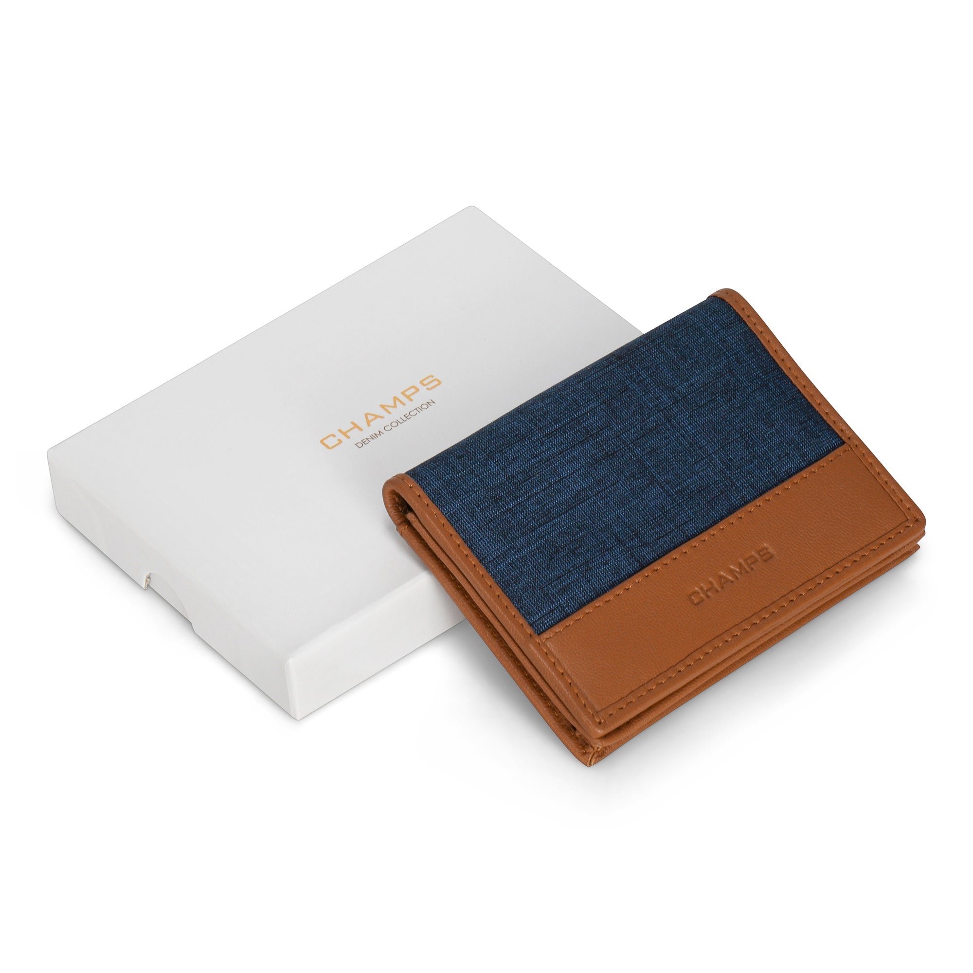 Denim / Leather Cardholder 