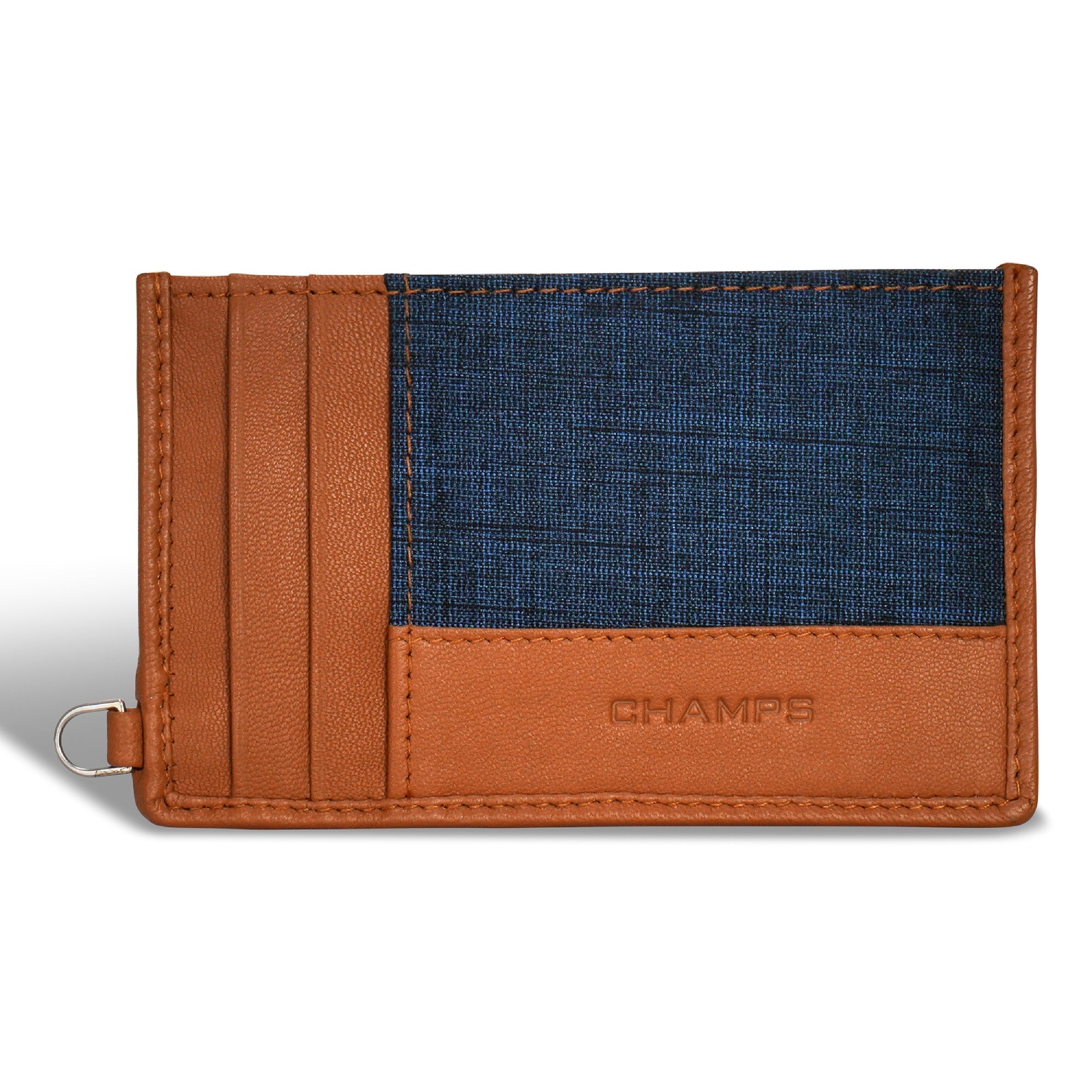 Denim / Leather Slim Cardholder 