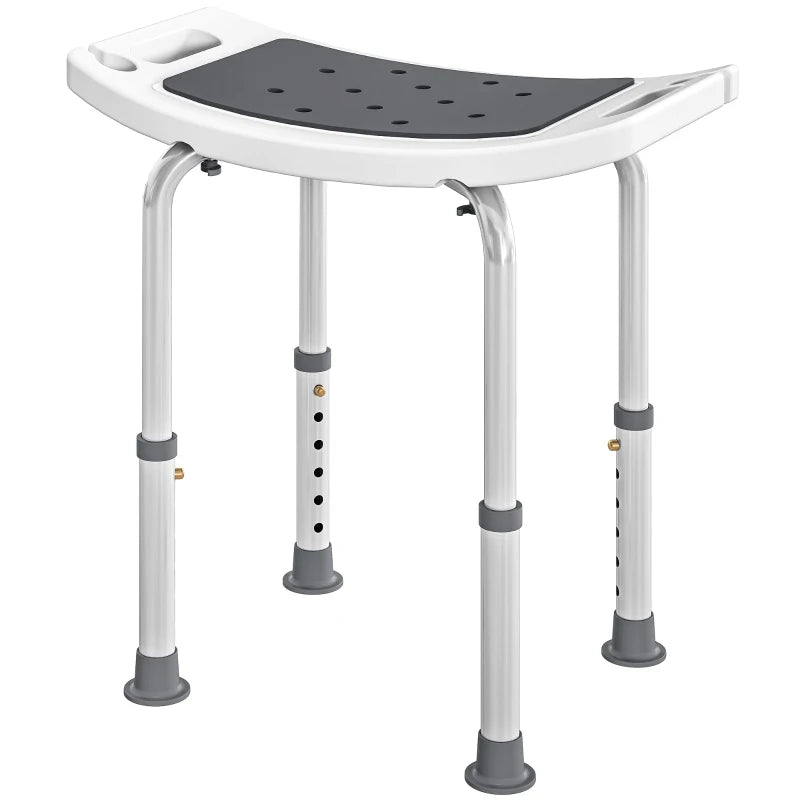 Height Adjustable Shower Chair Padded Bath Seat for Senior,