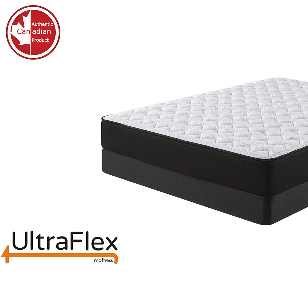 UltraFlex® PURITY - Mattress and BoxSpring Set  Spinal Care Orthopedic Cool Gel, Pressure Relief Foam Encased, Multiple spinal Posture Support, LowMotion Transfer quilting, Natural Foam Blend, Comfort+, Eco-Friendly Mattress (Made in Canada)