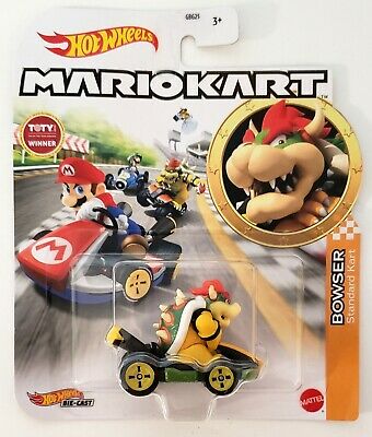 Hot Wheels Die-Cast 1/64 Mario Kart - Bowser Standard Cart 