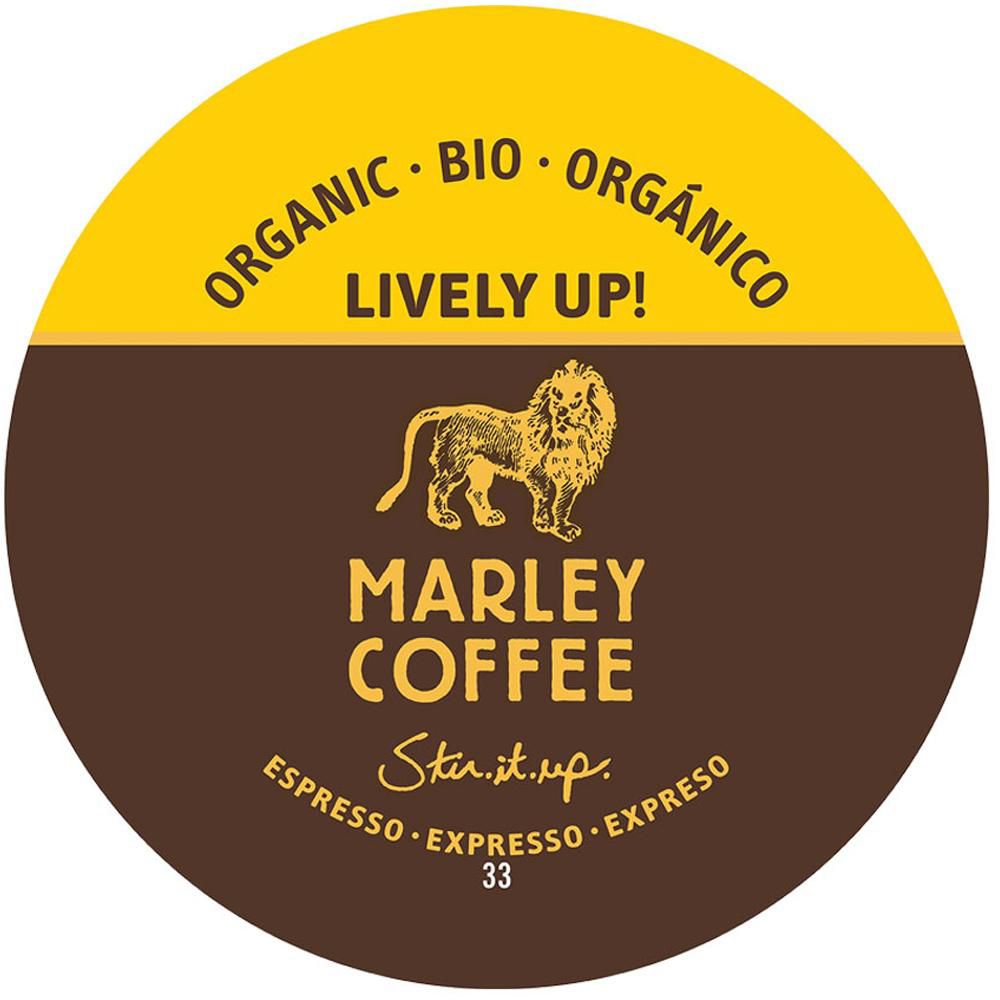 Marley Coffee Lively Up, Espresso Dark, Organic Coffee 