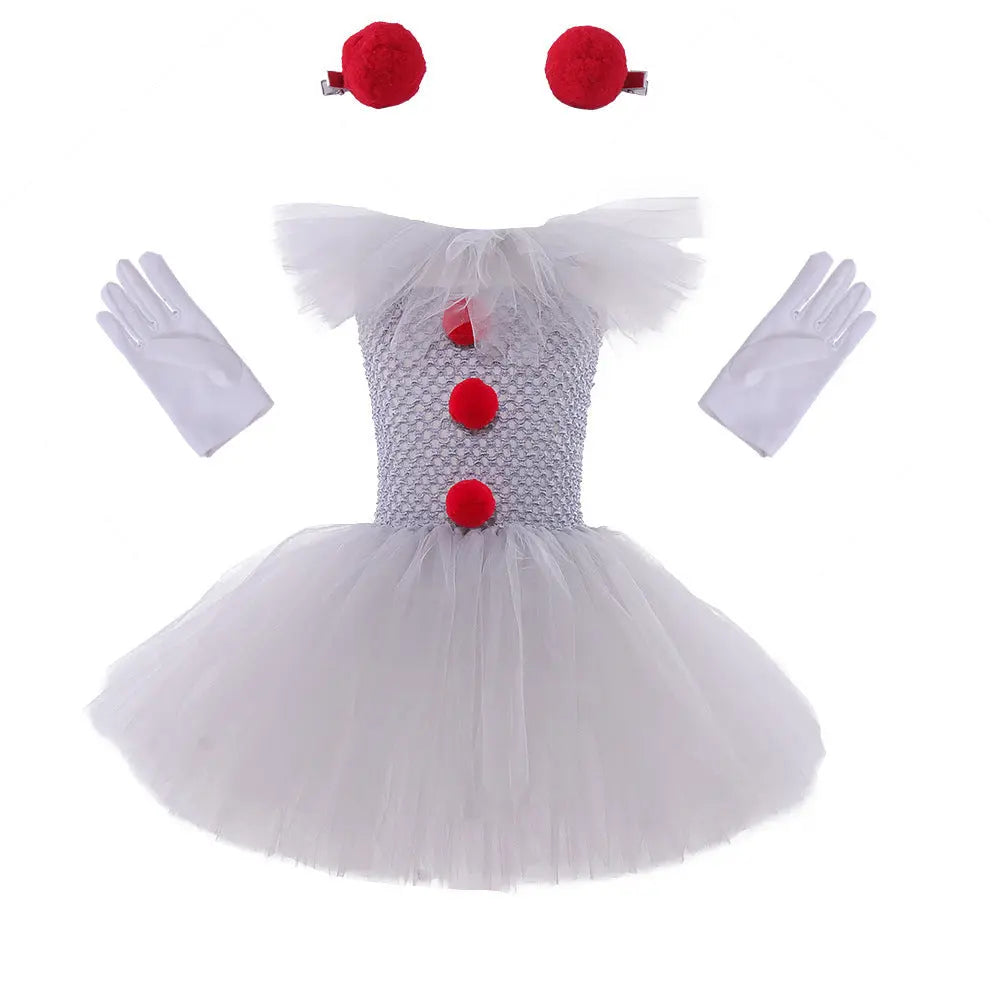 Mesh Princess Dress Set Children's Halloween Costume 