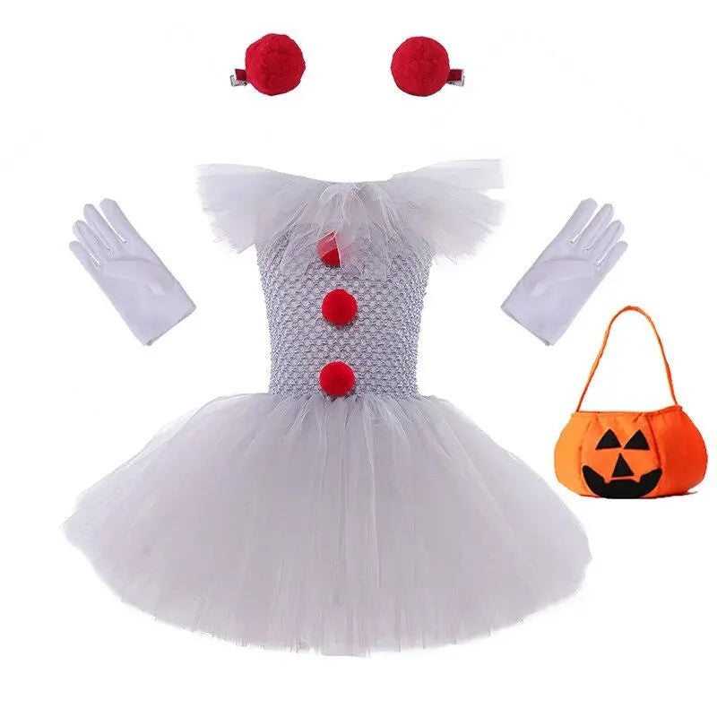 Mesh Princess Dress Set Children's Halloween Costume 