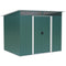 Outsunny 6' x 8.5' Outdoor Metal Garden Shed Utility Tool Storage Steel Backyard House, Dark Green