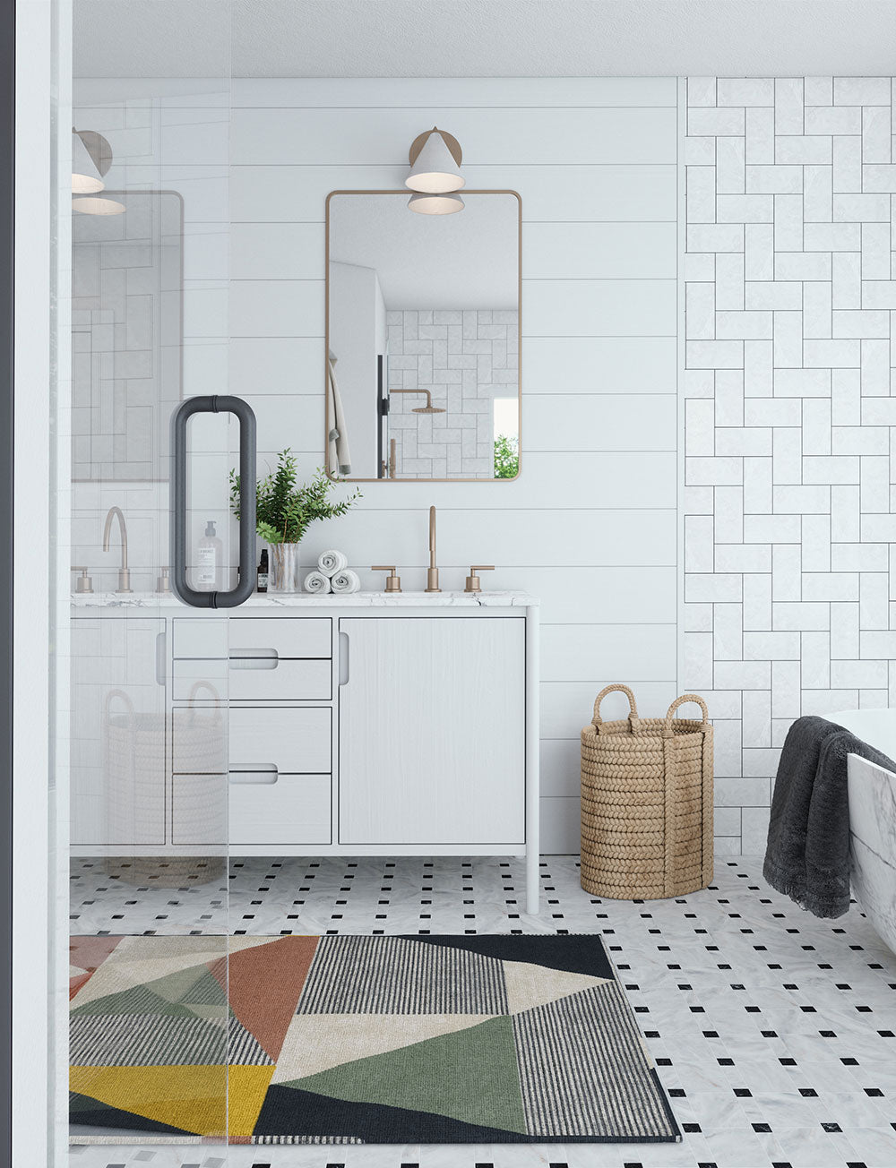 Mizza Grey Multicolor Rug 