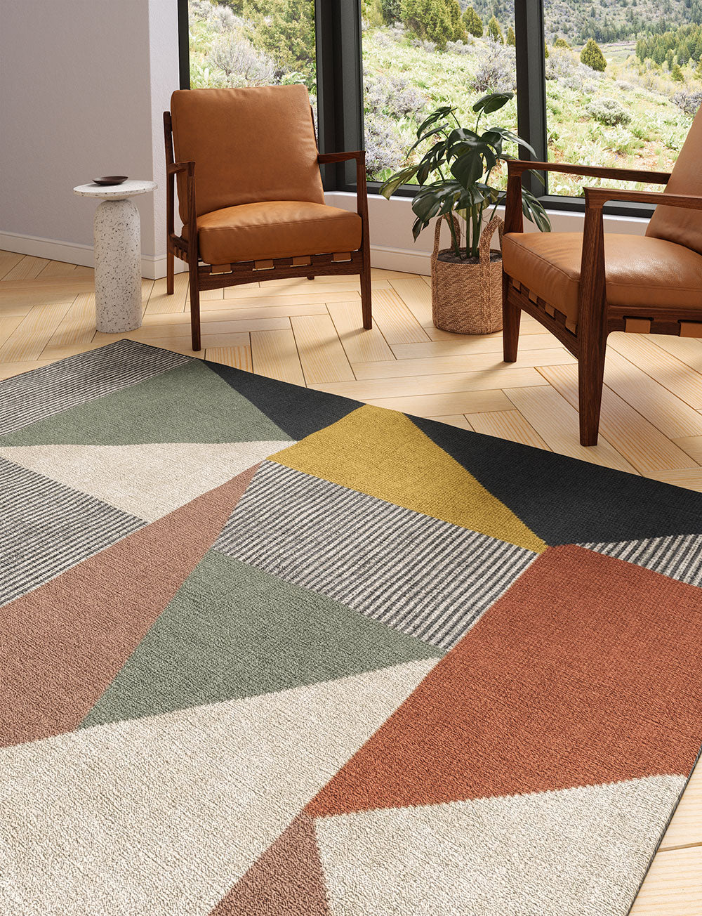 Mizza Grey Multicolor Rug 