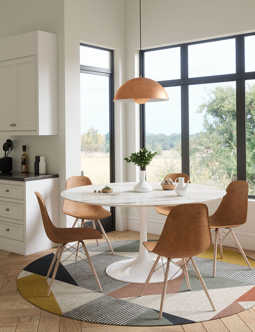 Mizza Grey Multicolor Rug 