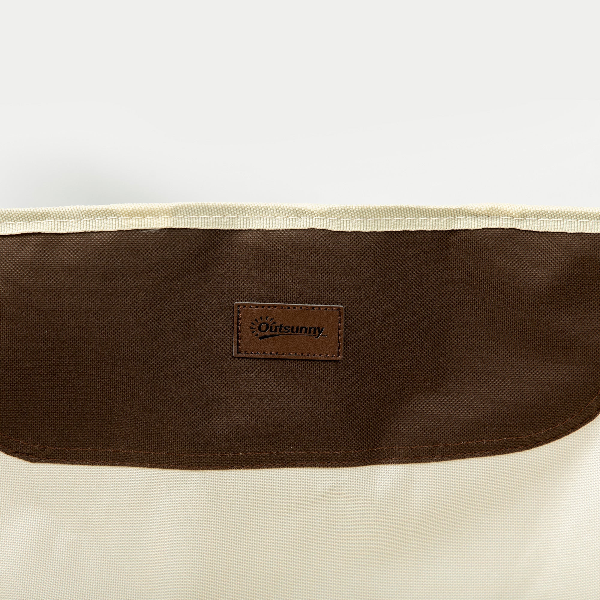 Outsunny Folding Camping Chair Lightweight Portable Chair for Outdoor Hiking Backpacking with Carry Bag Side Pocket White 