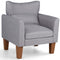Modern Accent Chair with Removable Cushioned Seat & Lumbar Pillow