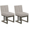 Modern Farmhouse Fabric Dining Chairs Set of 2 with 5.5