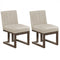 Modern Farmhouse Fabric Dining Chairs Set of 2 with 5.5
