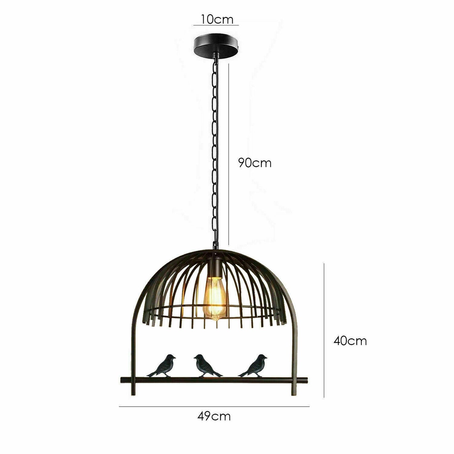 Vintage Bird Cage Chandelier Pendant Light~1460