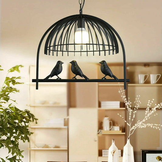 Modern Bird cage Hanging Pendant Light Copper~1326