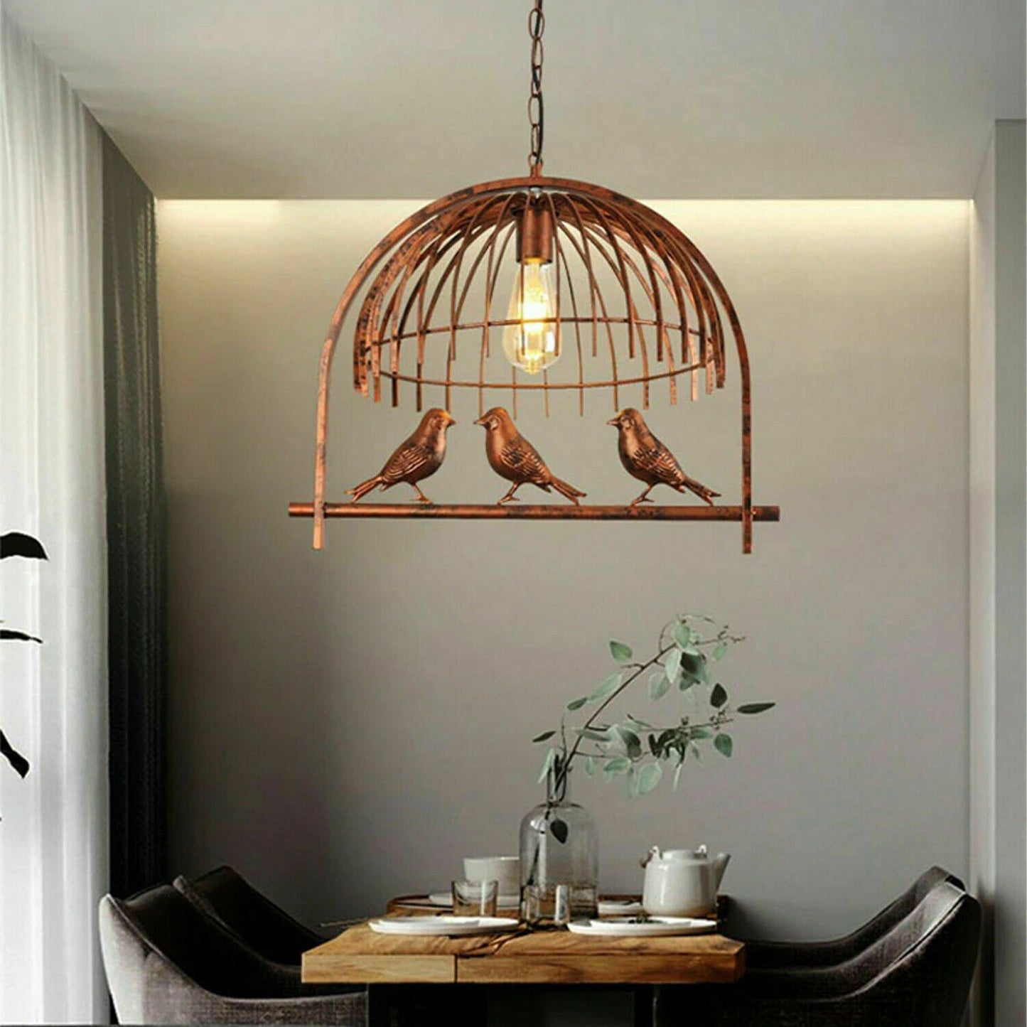 Vintage Bird Cage Chandelier Pendant Light~1460