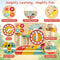 Montessori Wooden Toy for Toddlers Educational Learning Clock Toy About Season