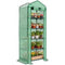 Mini Greenhouse with Screen Roof, Portable Small Greenhouse with Roll-Up Zipper Door, 27.6