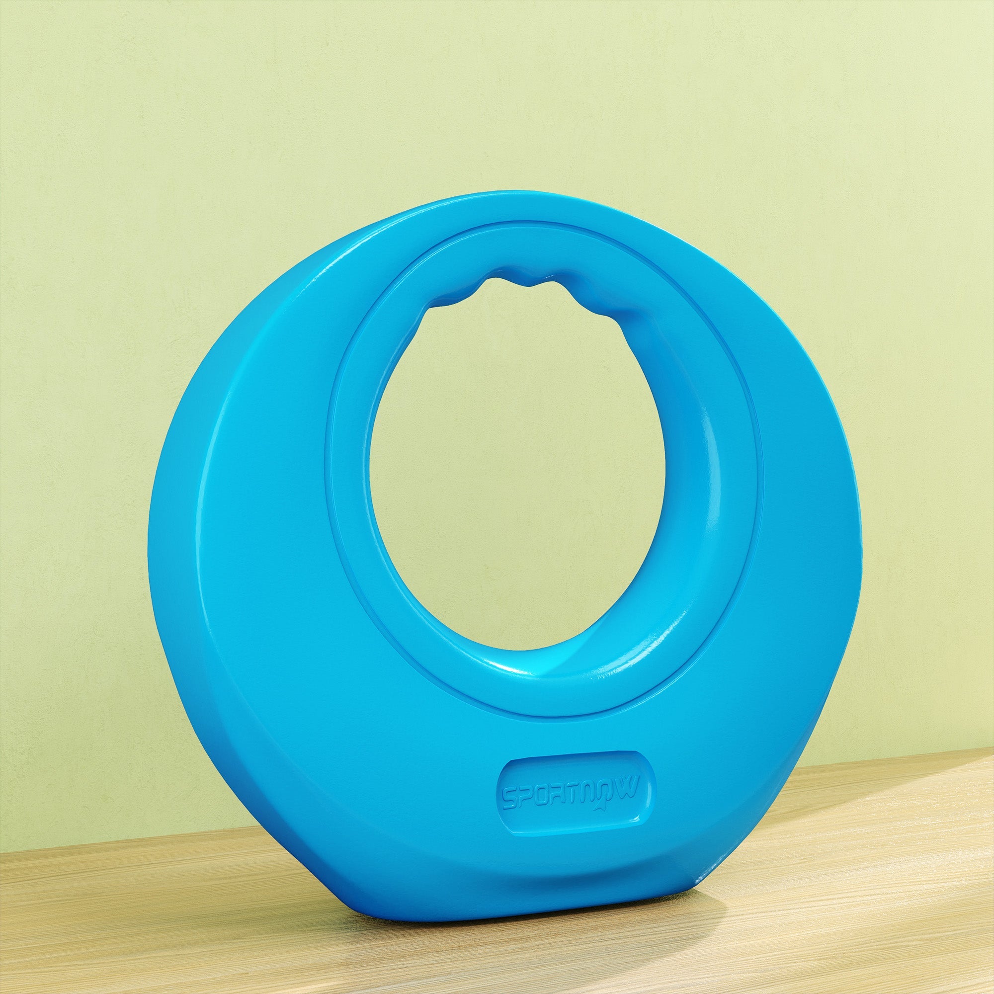 Soozier 22lbs Kettlebell, Soft Kettle Bell with Wide Handle for Home Gym Weight Lifting and Strength Training, Light Blue 