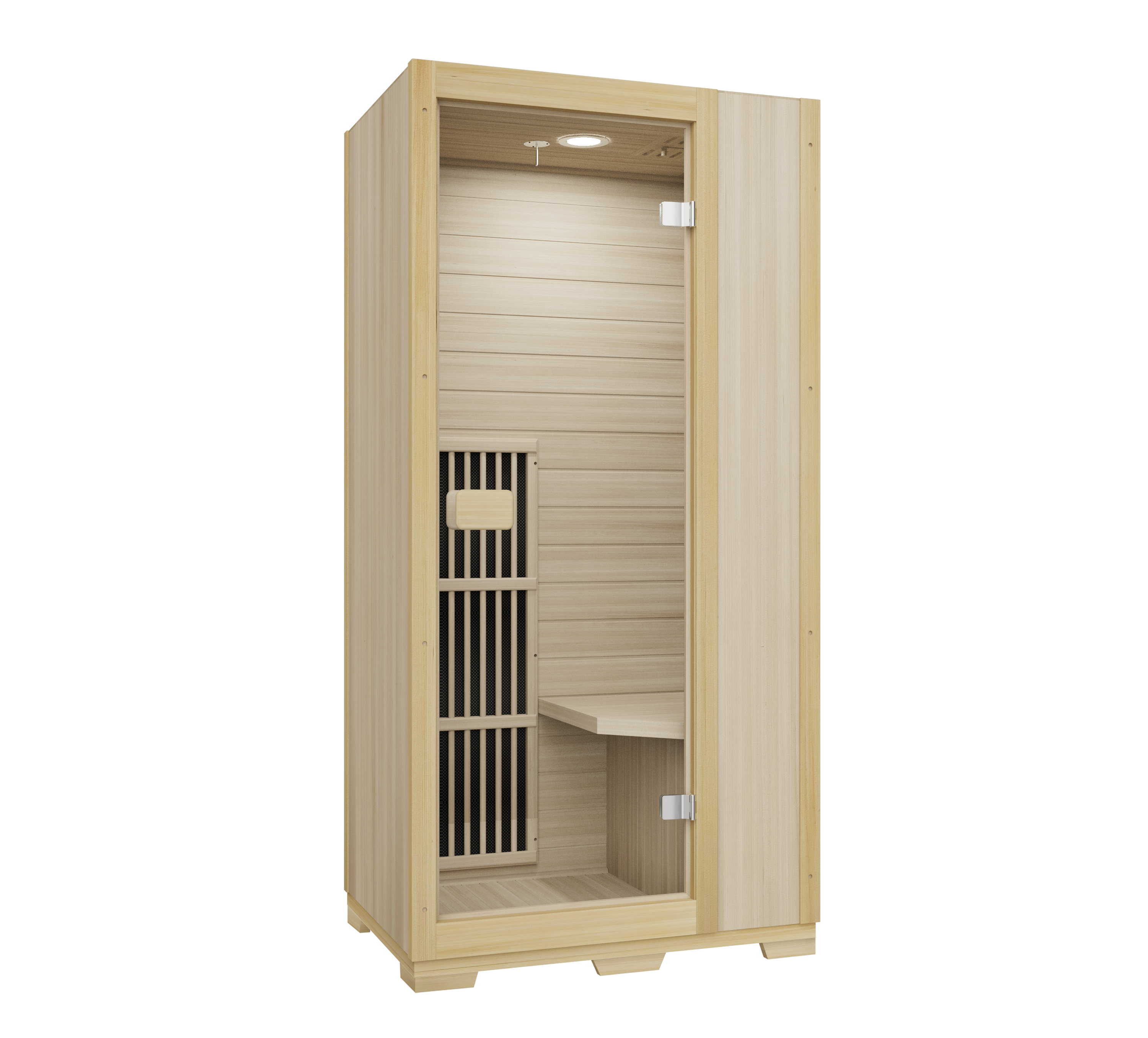 Blisspod | Vienna | Far Infrared Sauna | Canadian Hemlock Very Low EMF | 72.8"H x 35.4"W x 25.6"D | 1 Person 