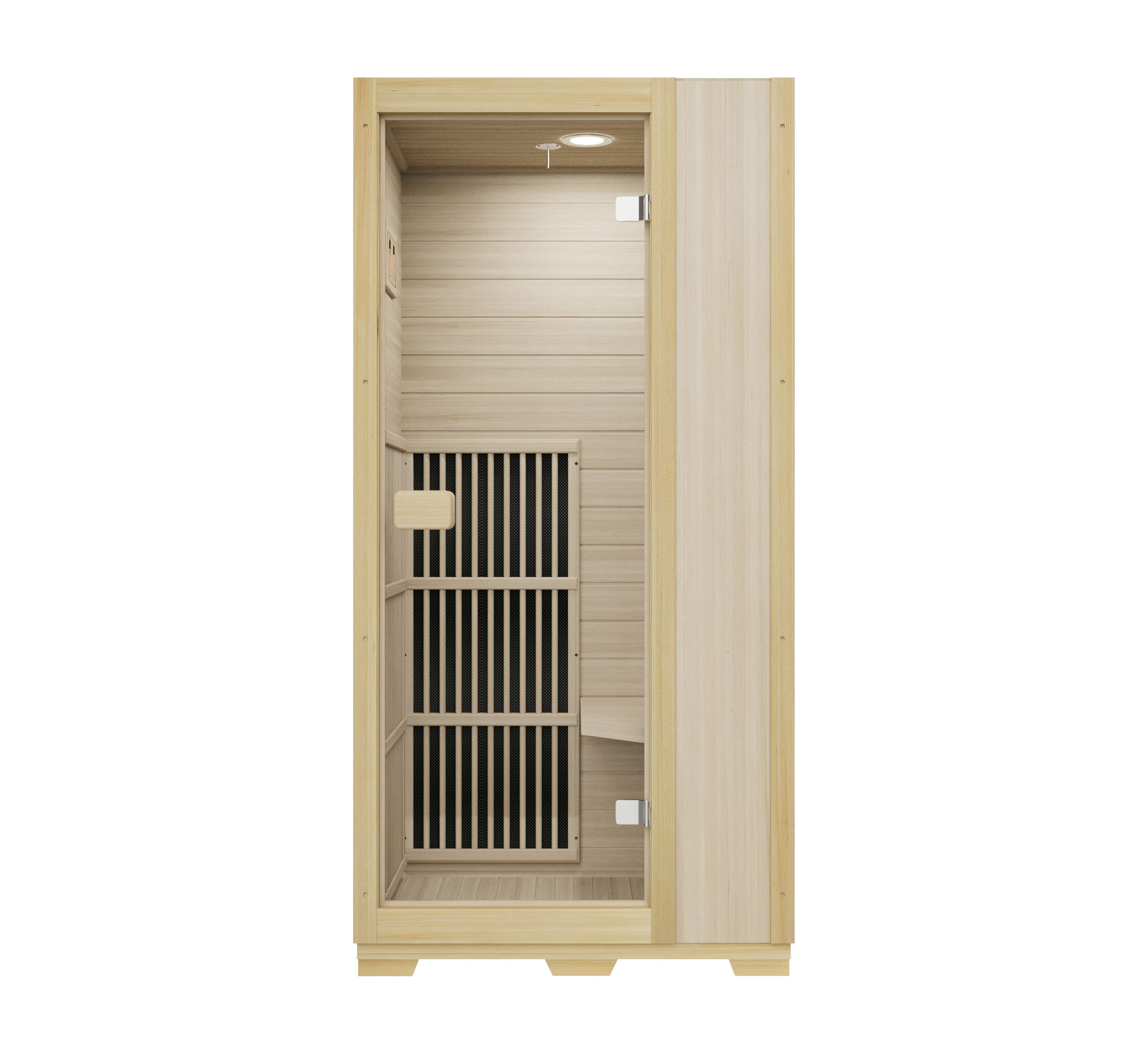 Blisspod | Vienna | Far Infrared Sauna | Canadian Hemlock Very Low EMF | 72.8"H x 35.4"W x 25.6"D | 1 Person 