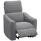 Power Recliner Chair, Linen-look Fabric Upholstered Recliner Chair with USB Ports, Footrest, Dark Grey