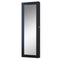 HOMCOM Wall-Mount Mirrored Jewelry Cabinet: With Real Glass Mirror, Lockable, Black