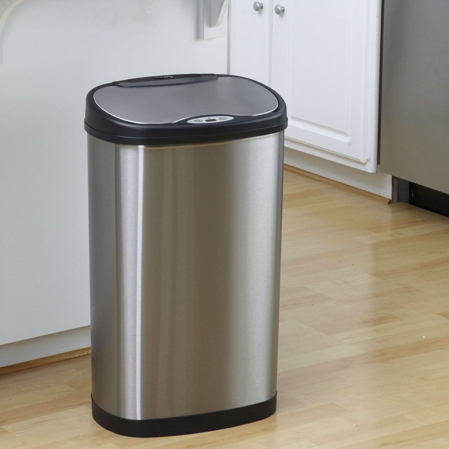 Stainless Steel 13 Gallon Touchless Kitchen Trash Can - Free Shipping 