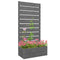 Raised Garden Bed with Trellis, Freestanding Elevated Planter Box for Climbing Vines, 28