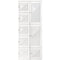 HOMCOM Portable Wardrobe Closet, Folding Bedroom Wardrobe, Clothes Storage Organizer with Cube Compartments, White