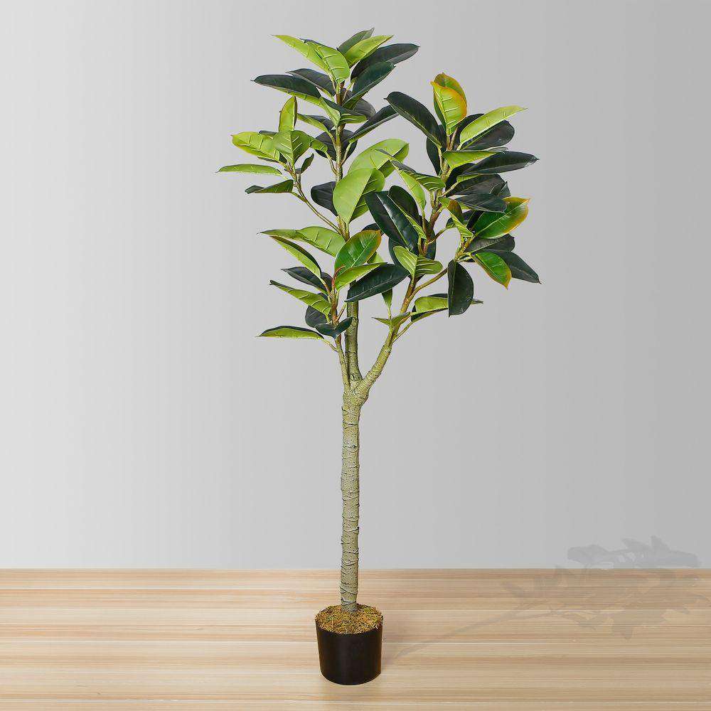 Nero Artificial Rubber Potted Plant 5' 