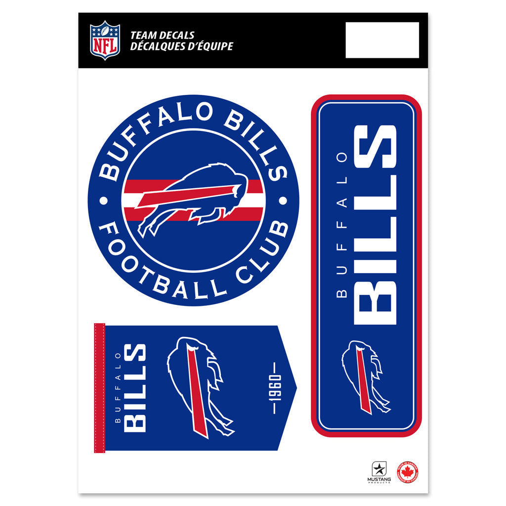 Buffalo Bills Fan Decal Set - 8" x 11" 