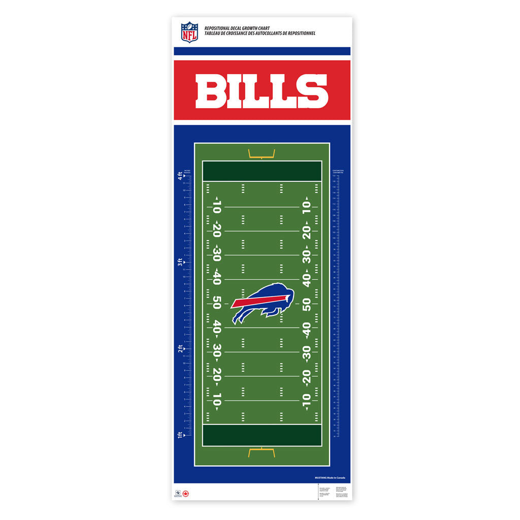 Buffalo Bills Decal - 24" x 60" Growth Chart 