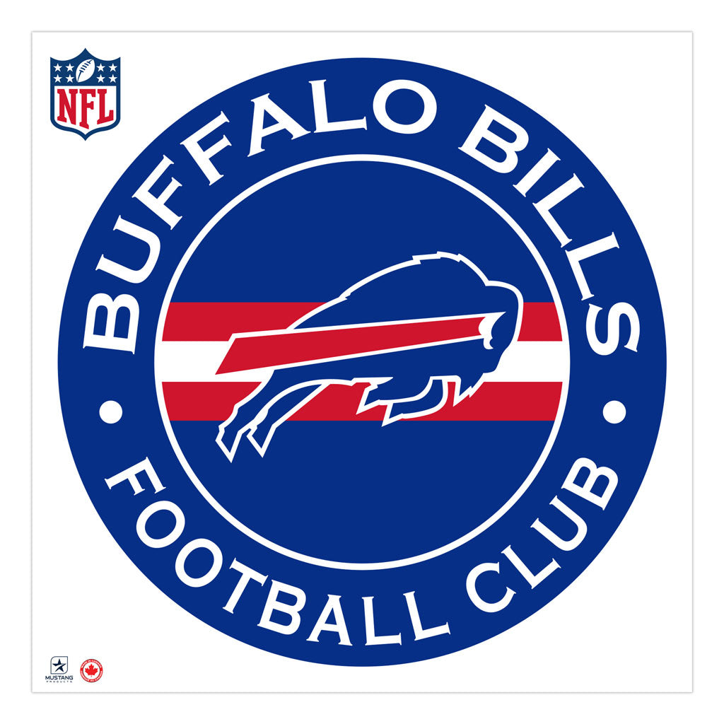 Buffalo Bills Decal | Stripe Design 36" x 36" 