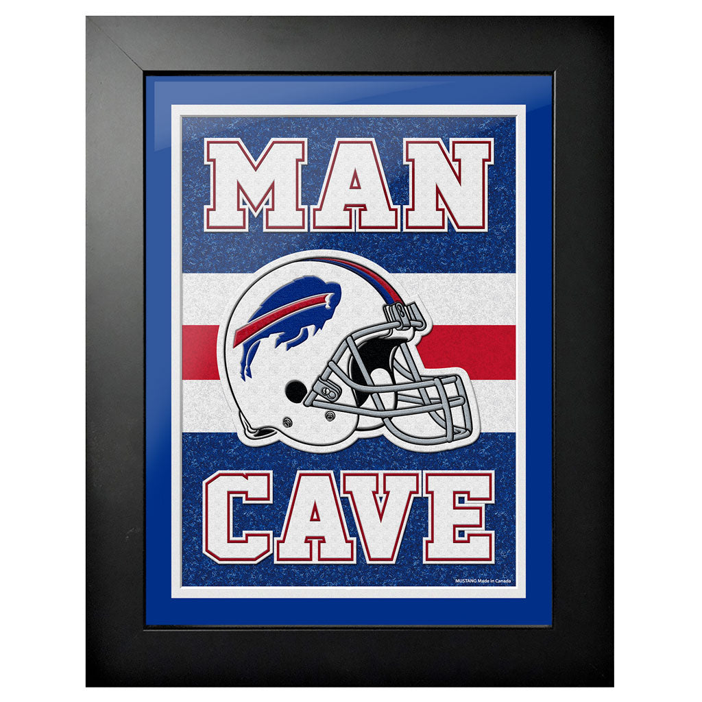 Buffalo Bills Art - 12" x 16" Man Cave Frame 