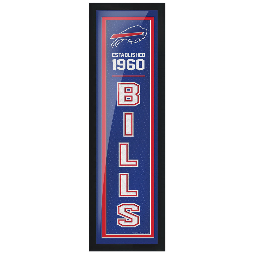 Buffalo Bills Art - 6" x 22" Established Frame 